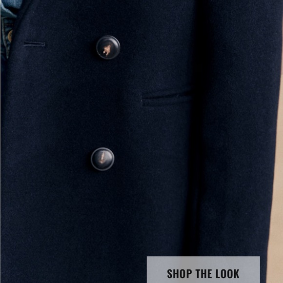 NWT Sezanne Johnson Coat Navy Size 8 - Picture 2 of 13